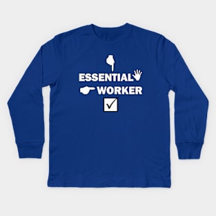 Essential Worker Kids Long Sleeve T-Shirt